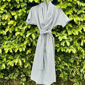 Caron Callahan Jocelyn Dress XL Sage Green Gingham